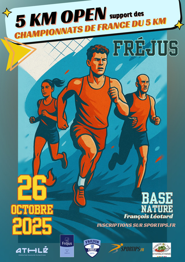 Championnat de France 5 km à Fréjus 26/10/2025
