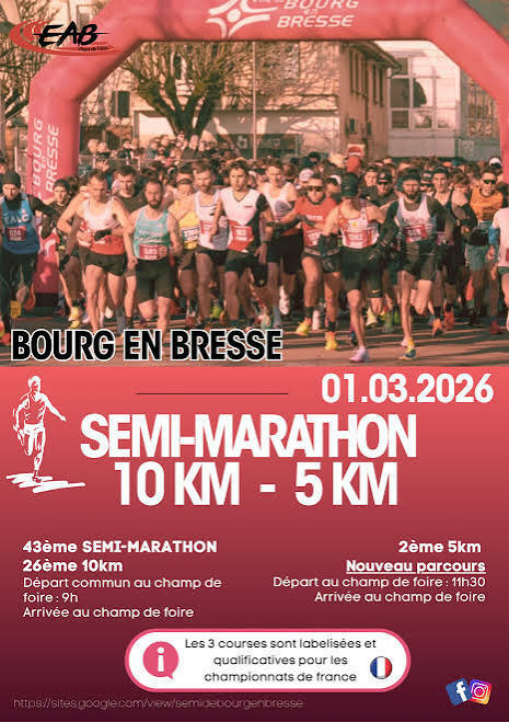 5 et 10km de Bourg en Bresse