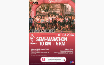 5 et 10km de Bourg en Bresse
