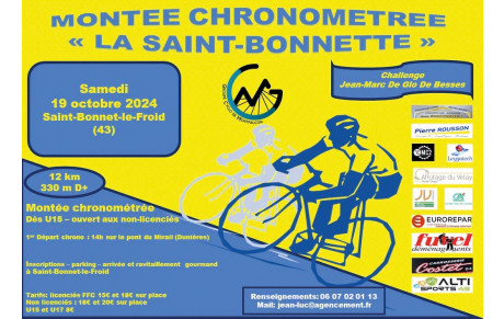 Montée Chrono la St Bonnette